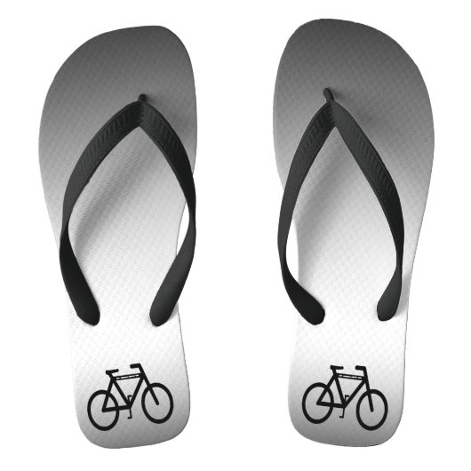 Silver Metallic Cycling Flip Flops Badesandalen (Fußbett)