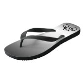 Silver Metallic Cycling Flip Flops Badesandalen (Schrägansicht)