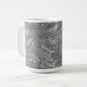 Silver Metallic Embossed Dragonflies Kaffeetasse (Vorderseite Links)