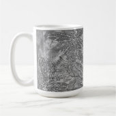 Silver Metallic Embossed Dragonflies Kaffeetasse (Links)