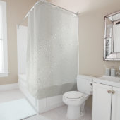 Silver Metallic Excellence Muster Duschvorhang (Beispiel)