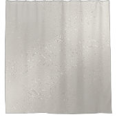 Silver Metallic Excellence Muster Duschvorhang (Vorderseite)