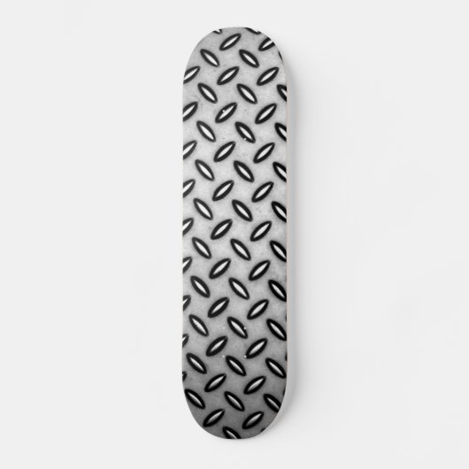 Silver Metallic Gemustert Skateboard (Vorderseite)