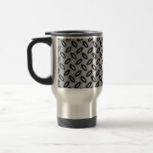 Silver Metallic Gemustert Travel Mug Reisebecher (Links)