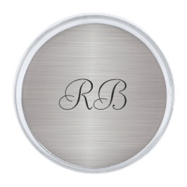 Silver Metallic Gold Finish Lapel Pin Anstecknadel Silber
