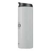 Silver Metallic Graue Firmenlogo Thermosbecher (Nach rechts gedreht)