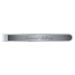 Silver Metallic Krawatte Bar