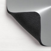Silver Metallic Look Mouse Pad Mousepad (Ecke)