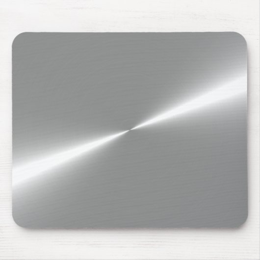 Silver Metallic Look Mouse Pad Mousepad (Vorne)