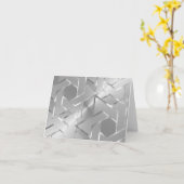 Silver Metallic Look Star von David Dankeschön Car Karte (Gelbe Blume)