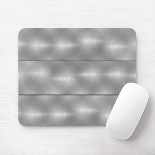 Silver Metallic Mouse Pad Mousepad (Mit Mouse)