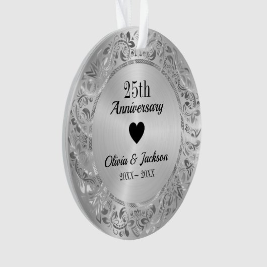 Silver Metallic Ornament (Vorderseite)