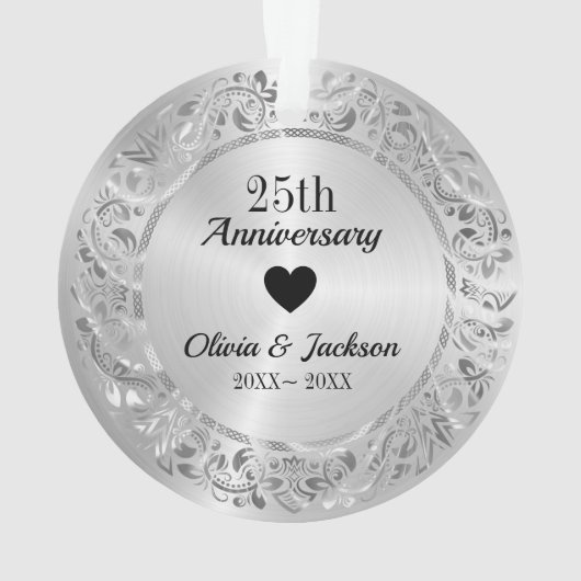 Silver Metallic Ornament (Rückseite)