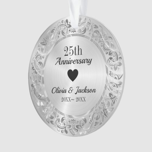 Silver Metallic Ornament (Vorderseite)