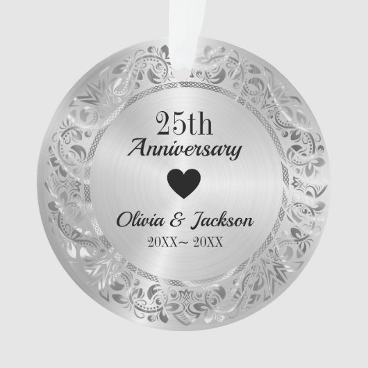 Silver Metallic Ornament (Vorderseite)