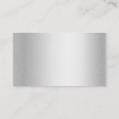 Silver Metallic PhD - Graduate Student Visitenkarte (Rückseite)