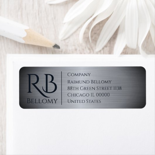 Silver Metallic Return Address Label (Insitu)