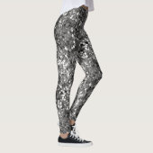 Silver Metallic Sequin Leggings (Rechts)