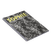 Silver Metallic Sequin Notizblock (Rechte Seite)