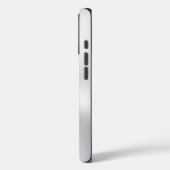 Silver Metallic Texture Stainless Steel Look Case-Mate iPhone Hülle (Rückseite / Links)