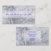 SILVER METALLIC TEXTURED-Visitenkarte Visitenkarte (Vorne/Hinten)