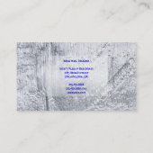 SILVER METALLIC TEXTURED-Visitenkarte Visitenkarte (Rückseite)