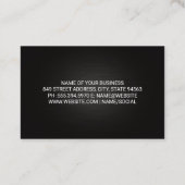 Silver Metallic Truck Logo | Verkehrsdienstleistun Visitenkarte (Rückseite)