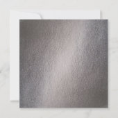 Silver Metallic Wasserfarbe Weltkarte Hochzeit Ankündigung (Rückseite)