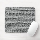 Silver Metallic Wicker Muster Mousepad (Mit Mouse)