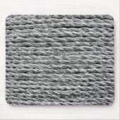Silver Metallic Wicker Muster Mousepad (Vorne)