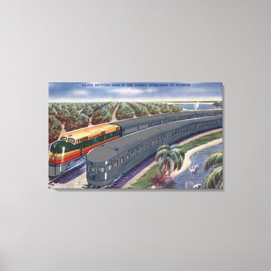 Silver Meteors "Seaboard" in Florida Highlands Leinwanddruck (Vorderseite)