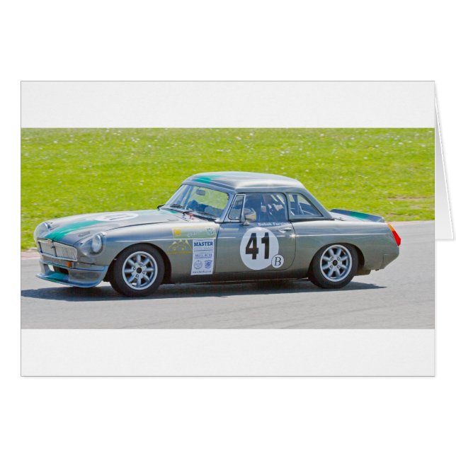 Silver MG Rennwagen (Vorderseite (Horizontal))