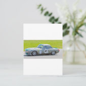 Silver MG Rennwagen Postkarte (Stehend Vorderseite)