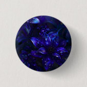 Silver Midnight Blooms Button (Vorderseite)