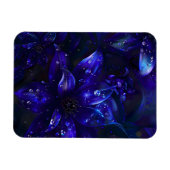 Silver Midnight Blooms Magnet (Horizontal)