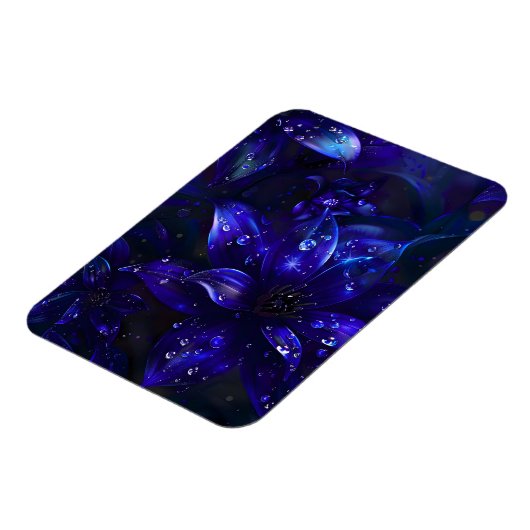 Silver Midnight Blooms Magnet (Linke Seite)