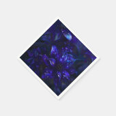 Silver Midnight Blooms Serviette (Ecke)