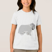 Silver Mini Lop Tri-Blend Shirt (Vorderseite)