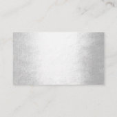 Silver Minimalism Wedding Escort Place Pack Platzkarte (Rückseite)