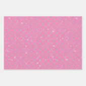 Silver Mint Aqua Pink Meerjungfrau Geschenkpapier Set (Vorderseite)