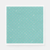 Silver Mint Mermaid Serviette (Vorderseite)