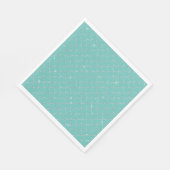 Silver Mint Mermaid Serviette (Ecke)