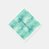 Silver Mint Mermaid Serviette (Ecke)