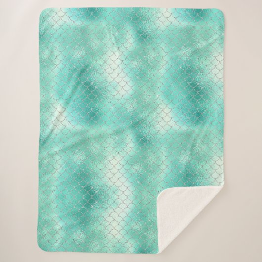 Silver Mint Mermaid Sherpadecke (Vorderseite)