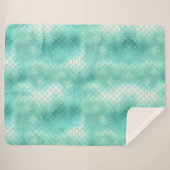 Silver Mint Mermaid Sherpadecke (Vorderseite (Horizontal))