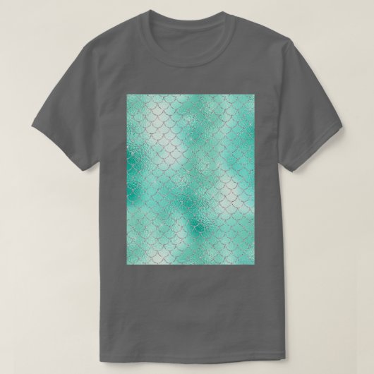 Silver Mint Mermaid T-Shirt (Design vorne)
