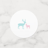 Silver, Mint & Pink Winter Wunderland 1. Geburtsta Konfetti (Klein Vorderseite)