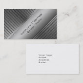 Silver Modern Visitenkarte (Vorne/Hinten)