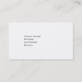 Silver Modern Visitenkarte (Rückseite)