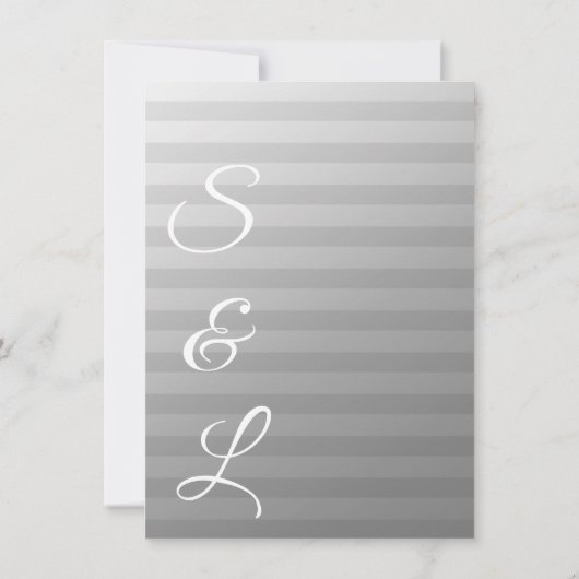 Silver Modern Wedding Zeremony Programm V2 (Rückseite)